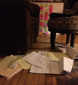 A lot goes into getting that first draft done, big things and little ones.
