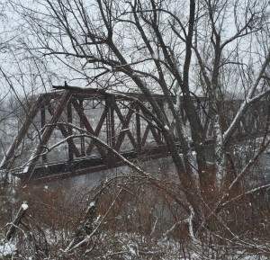 The bridge behind my office. Another obsession.