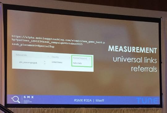 Measurement Universal links referrals