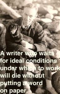 ideal conditions die without putting a word on paper