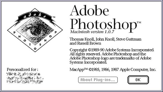 Photoshop 1.0.7 Splash Screen