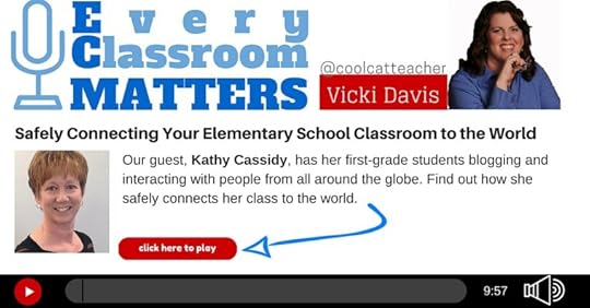 Kathy Cassidy classroom blogging with kindergarten students