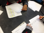 Here they are starting to write