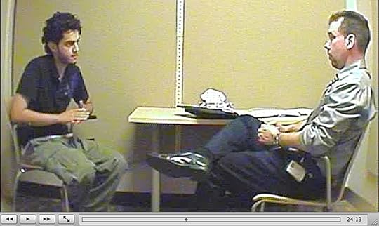 Hamed Shafia, in one of many police interviews in which he lied about not being at the canal the night his four family members died, June 30, 2009 (screengrab from police video entered as exhibit at murder trial)