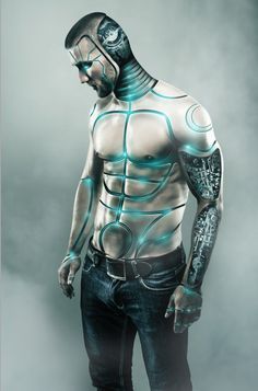 sexy male cyborg: 
