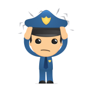 funny cartoon policeman