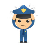 funny cartoon policeman