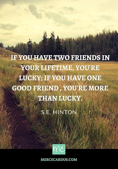 S.E. Hinton on friendship
