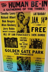 Image of Haight Ashbury, human-be-in poster