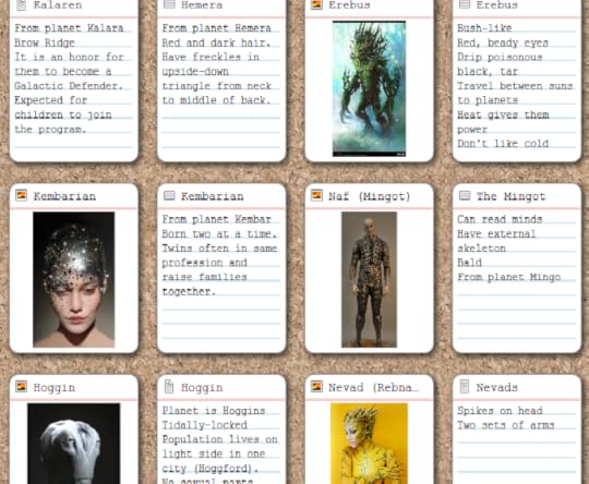 Galactic Defenders on Scrivner - Alien Races