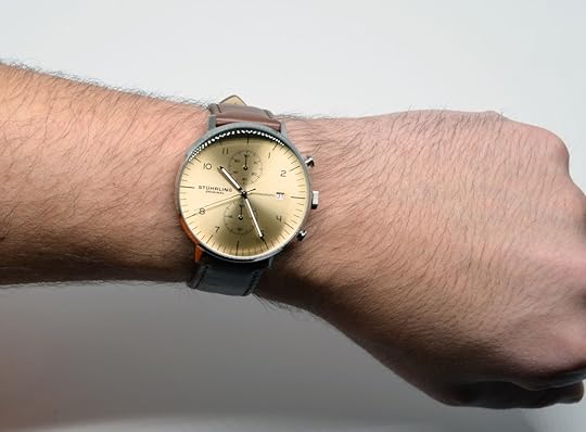 Wearing the watch.