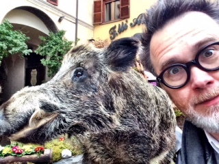 Area nitwit and his boar