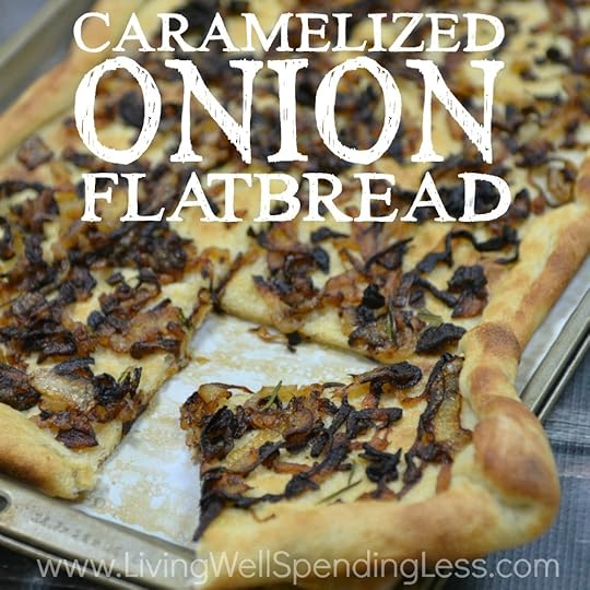 Caramelized Onion Flatbread Square