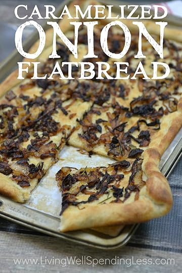 Caramelized Onion Flatbread Vertical