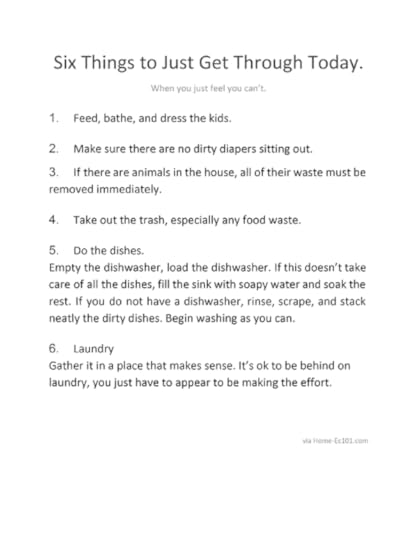 Six Things to Just Get Through Today