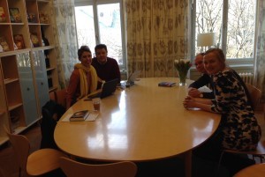 Vi hade ett möte kring pocketen av En enda hemlighet som släpps snart. Alltid lika trevligt att komma till förlaget. 