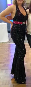 My 1970s costume for WWW. Disco ball, anyone?