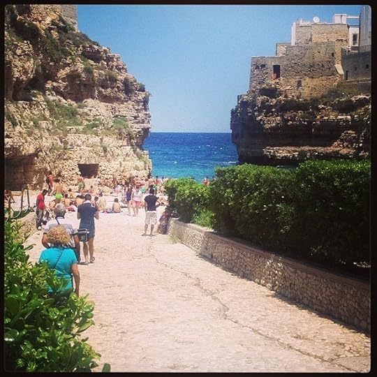 The beach in Polignano a Mare