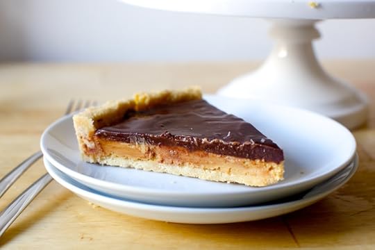 peanut butter chocolate tart, tagalongs-style