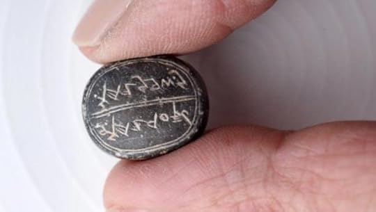 Recently discovered seal found in the ancient City of David in Jerusalem.