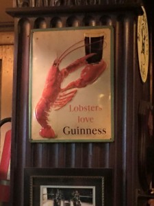 Lobsters love Guinness