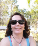 Author C.L. Roman, in her natural habitat