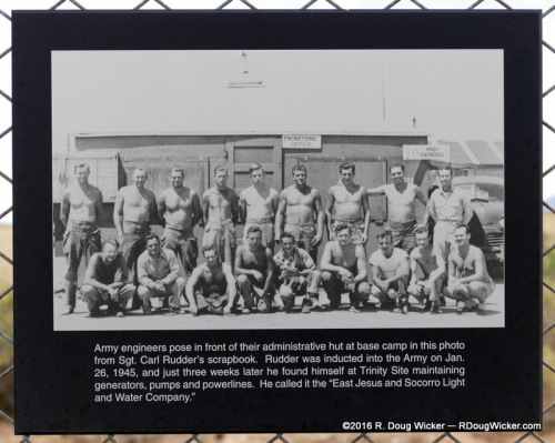 Army engineers who maintained power and water at Trinity