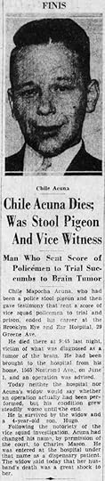Chile Acuna obituary 23 June 1932