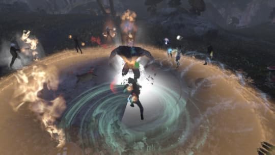 My Templar tanking a lair boss in The Secret World