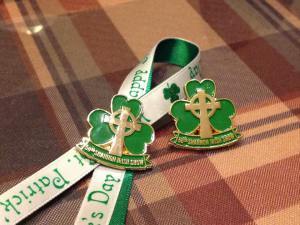 Irish show pins