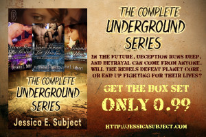 sale, 99¢, ebook, box set, futuristic, science fiction, romance, LGBT, The Complete Underground Series, Jessica E. Subject