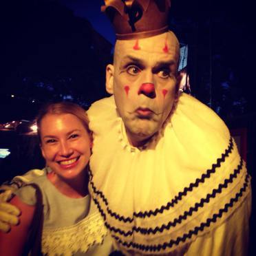 Lara and Puddles the Clown