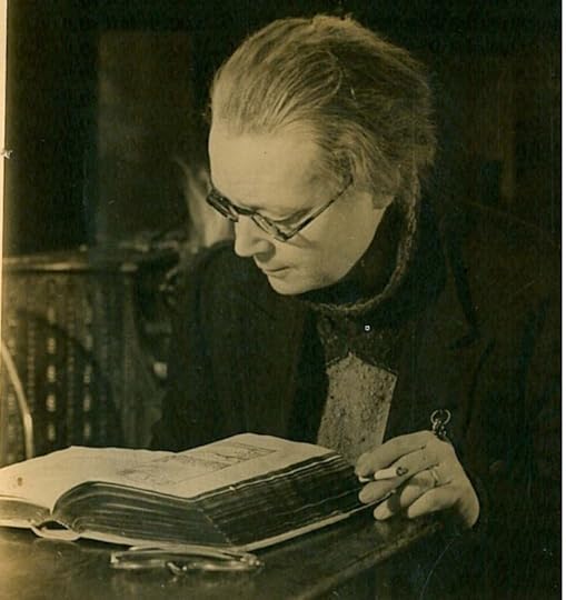 Dorothy L. Sayers at her work. Image used with permission of the The Dorothy L Sayers Society.