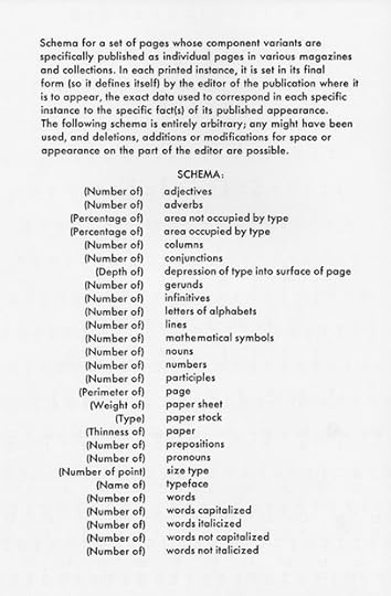 Dan Graham, Schema, 1966