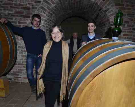 Giovanna Rizzolio and husband, Italo Sobrino (rear), with their sons Davide and Riccardo.