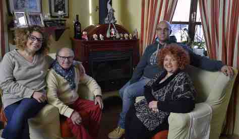 Emilio and Marina Marsaglia with their partners (and children) Monica and Enrico.