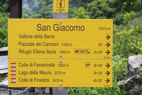 San Giacomo, one of the alpine hamlets where Jewish refugees from the Holocaust following the retreating Italian Army arrived.