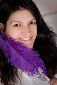 Cheryl and Purple Pen Small