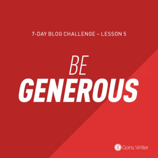 Be Generous