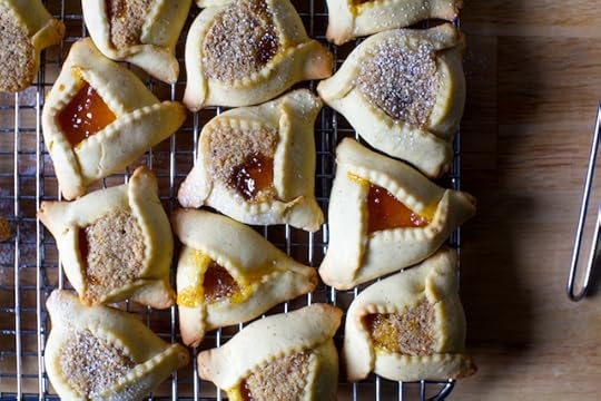 apricot hazelnut brown butter hamantaschen