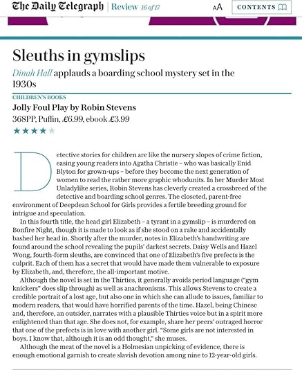 JFP Telegraph review 19 Mar 2016