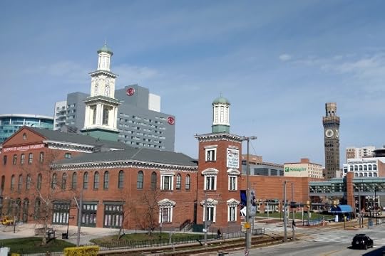 Buildings in downtown Baltimore, near the convention center.
