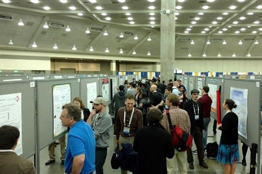 Crowd shot at one of the March Meeting poster sessions.