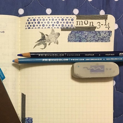bullet journal monday in march
