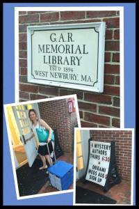 Heading to an author event with some of the Wickeds last summer in West Newbury, Mass.