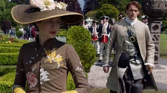 Outlander season 2. Caitriona Balfe and Sam Heughan as Claire and Jamie Fraser