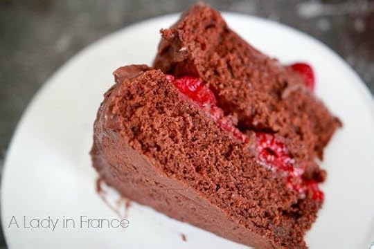 gluten-free vegan chocolate raspberry cake