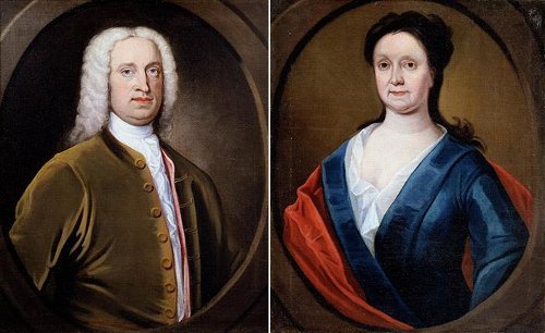 Unknown Artist/Maker, Portrait of a Man, c. 1750 , oil on canvas. The Jewish Museum, New York, Gift of Dr. Harry G. Friedman; Unknown Artist/Maker, Portrait of a Woman, c. 1750, oil on canvas. The Jewish Museum, New York, Gift of Dr. Harry G. Friedman