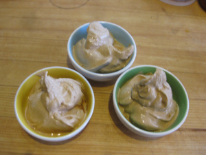 Tangy banana ice cream