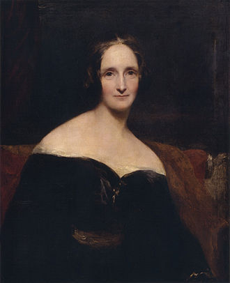 Mary Shelley, portrait by Richard Rothwell (Wiki)
